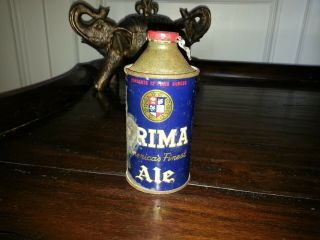 Rare Prima Ale Cone Top Irtp Beer Can Prima Brewing Chicago Il Cap