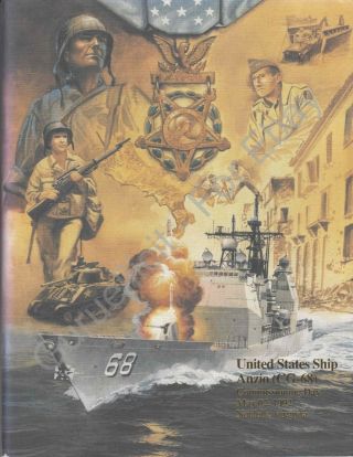 Uss Anzio (cg 68) - Us Navy Commissioning Program - 1992