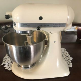 Vintage Hobart Kitchen Aid Model K45ss 10 Speed Solid State Mixer Bowl