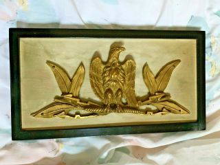 Antique American Eagle,  Cast Bronze,  Framed,  Circa Late 19th Century,  Offer