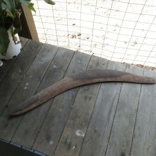 Old Wooden Mulga Boomerang 65 Cm Long