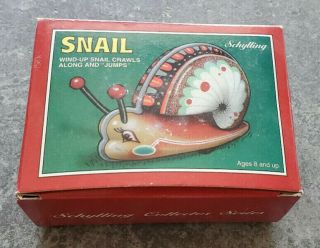 Schylling Collector Series Snail Wind - Up Tin Toy