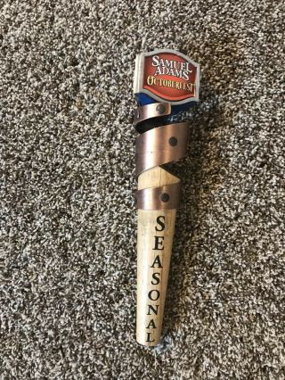 Samuel Adams Seasonal Octoberfest Beer Tap Handle 13.  25 " Tall Keg Bar