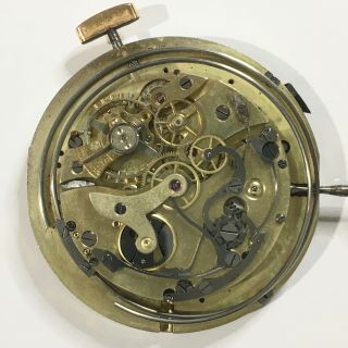 Antique Swiss Made Quarter Repeater Chronograph Pocket Watch Movement With Dial