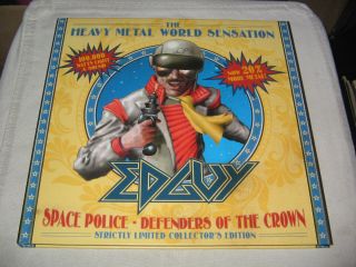 Edguy ‎– Space Police - Defenders Of The Crown Earbook Avantasia Gamma Ray