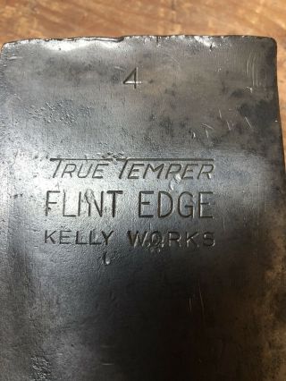 Vintage 4 Lb.  Kelly Flint Edge Single Bit Axe.
