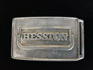 Vintage Hesston 1974 Belt Buckle National Rodeo Finals And Rare
