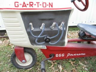 VINTAGE,  1950 ' S GARTON CHAIN DRIVE FARM PEDAL TOY TRACTOR,  COMPLETE AND RARE 3