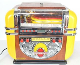 Vintage 1997 Polyconcept Juke Box Machine Am/fm Radio Cd Player Rare Retro