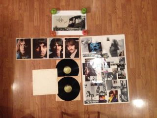 The Beatles S/t (the White Album) Vg,  1968 Apple 1st Press All Inserts & Xtra