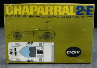 Slot Car Cox Jim Hall Chaparral 2e Box Only Vintage 1/24 Scale