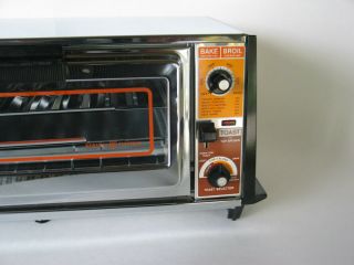 MINTY Vtg GE TOASTER OVEN A63126 General Electric BAKE Broil TOAST R OVEN USA 2