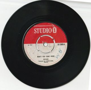 1967 Rocksteady Uk Studio 1 So 2009 The Gaylads " Wont You Come Home "