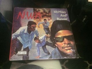 N.  W.  A.  100 Miles And Runnin Hip Hop Lp Vg Vinyl 1990 Og Us Release W/ Shrinkwrap