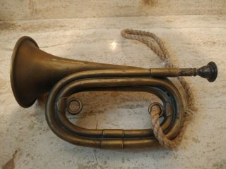 Ww1 J.  W.  York & Sons Brass Trench Bugle