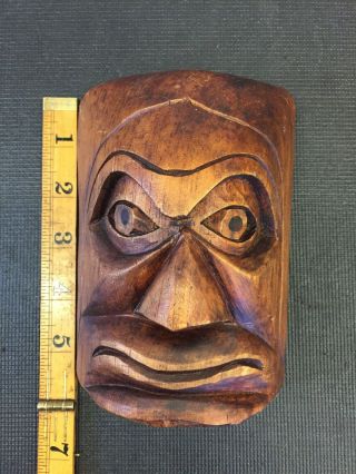 Northwest Coast First Nations Native Carving Art Wildman Mask Carving