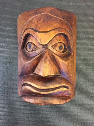 Northwest Coast First Nations native Carving Art wildman mask Carving 2