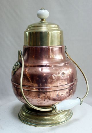 Antique Dutch Copper Fire Extinguisher 1900
