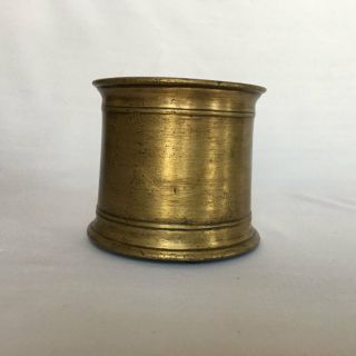 006 An old Hindu Traditional Ritual solid Brass holy water pot Panchpatra 2