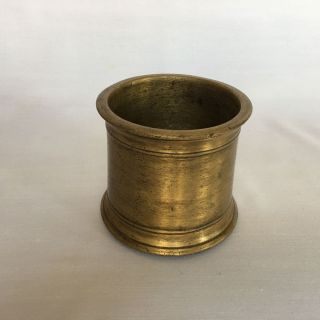 006 An old Hindu Traditional Ritual solid Brass holy water pot Panchpatra 3
