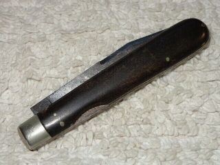 Vintage Delmar Cutlery Horn Handle Lock Back pocket Folding Knife 2