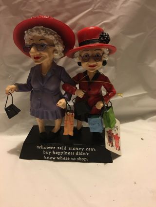 Westland The Biddy Ladies Red Hat Society Collectible Figurine Shopping