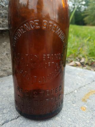 Pre Prohibition Providence Brewing Co Bottle W/ Porcelain Stopper.  Boston Branch