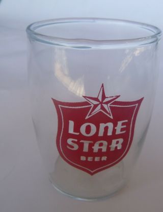 Vintage Lone Star Barrel Shaped Beer Taster Glass