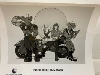 1995 Press Photos " Biker Mice From Mars " Set Of 8