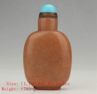 ANTIQUE CHINESE JADE SNUFF BOTTLE HAND - POLISHED HANDICRAFT CHRISTMAS GIFT 2