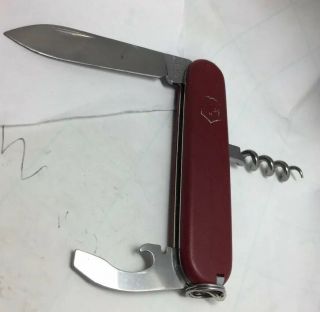 Victorinox 84mm Waiter Swiss Army Knife - Red - Scratch - Resistant Nylon Scales
