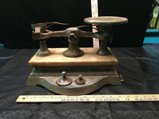 Vintage The Computing Scale Co.  Duel Arm Weight Scale Dayton Ohio Antique Rare