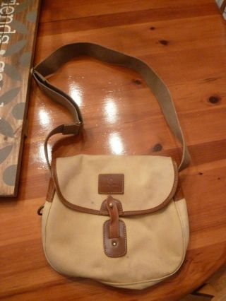 Vintage House Of Hardy Canvas And Leather Bag Fly Fishing