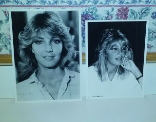 Heather Locklear - Two (2) Black & White Photographs - 6 1/2 X 9 And 7 1/4 X 10