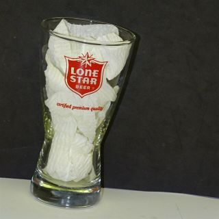 Vintage Lone Star Beer Glass,  Certified Premium Quality