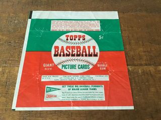 1952 Topps Five Cent Wrapper - Shape.  Scarce