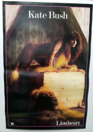 Vintage Poster Kate Bush " Lionheart " 1978 Emi Records Pop Rock 30 " ×20 "