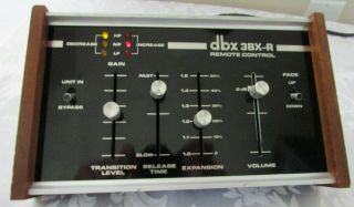 Vintage Dbx Model 3bx - R Remote Control For Dbx 3bx Range Extender
