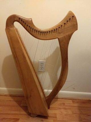 Mountain Glen Therapy Harp With 25 Strings By Glenn Hill Vintage 1987 27 Rare