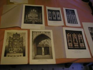 Rare Antique Ephemera St.  Thomas Church York City Block Prints Programs