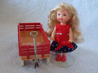 Barbie Doll Size Radio Flyer Town & Country Wagon For Diorama