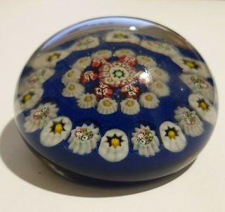 VINTAGE Paul Ysart Pattern CONCENTRIC Millefiori GLASS Paperweight 2