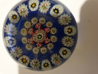 VINTAGE Paul Ysart Pattern CONCENTRIC Millefiori GLASS Paperweight 3