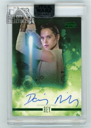 Daisy Ridley Rey 2019 Topps Star Wars Stellar Signatures Autograph Card 06/20