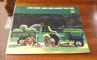 Vintage 1978 John Deere Lawn & Garden Tractor Brochure 100 208 210 316 312 400