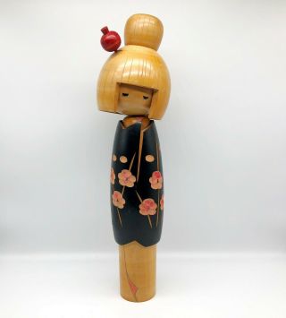 17.  3 Inch (44 Cm) Huge Japanese Vintage Wooden Sosaku Kokeshi Doll /kimono Girl