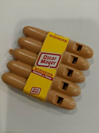Vintage Oscar Mayer Wiener Advertising Whistles Pack Of Hot Dogs Weiner Song