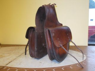 Vintage Horse Saddle Bags Western Cowboy Motorcycle Rustic Decor