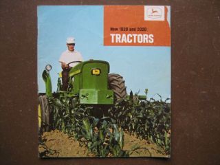 Vintage 1966 John Deere 1020/2020 Tractors Sales Brochure