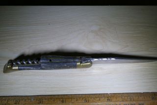 Vintage Single Blade Pocket Knife With Cork Screw